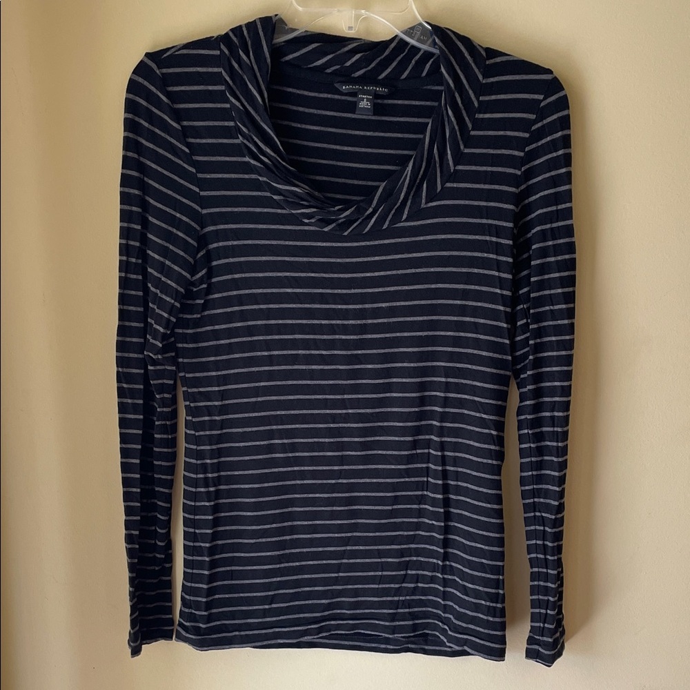 Banana Republic Striped Long Sleeve Top Size Small